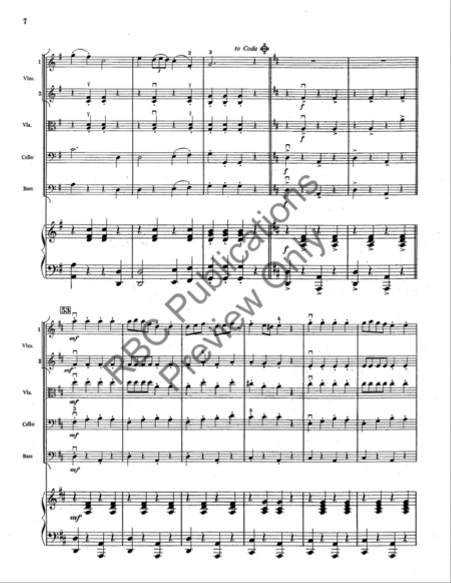 Swedish Rhapsody (Score) String Orchestra scores gallery preview page 7