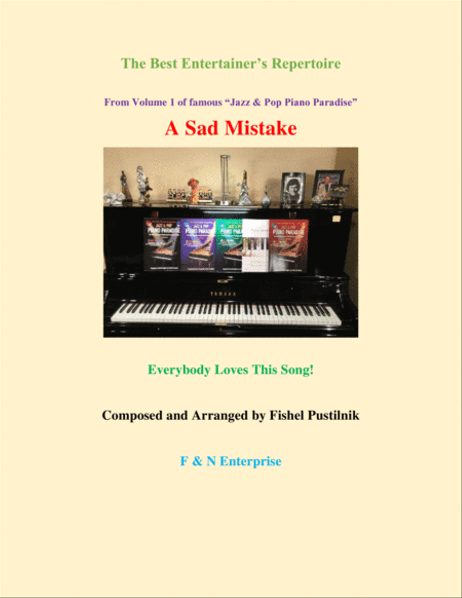 A Sad Mistake Piano Method scores gallery preview page 1