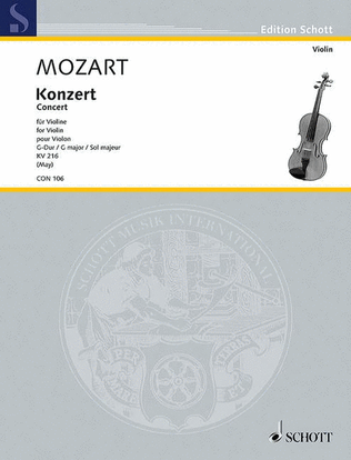 Violin Concerto in G Major, K. 216