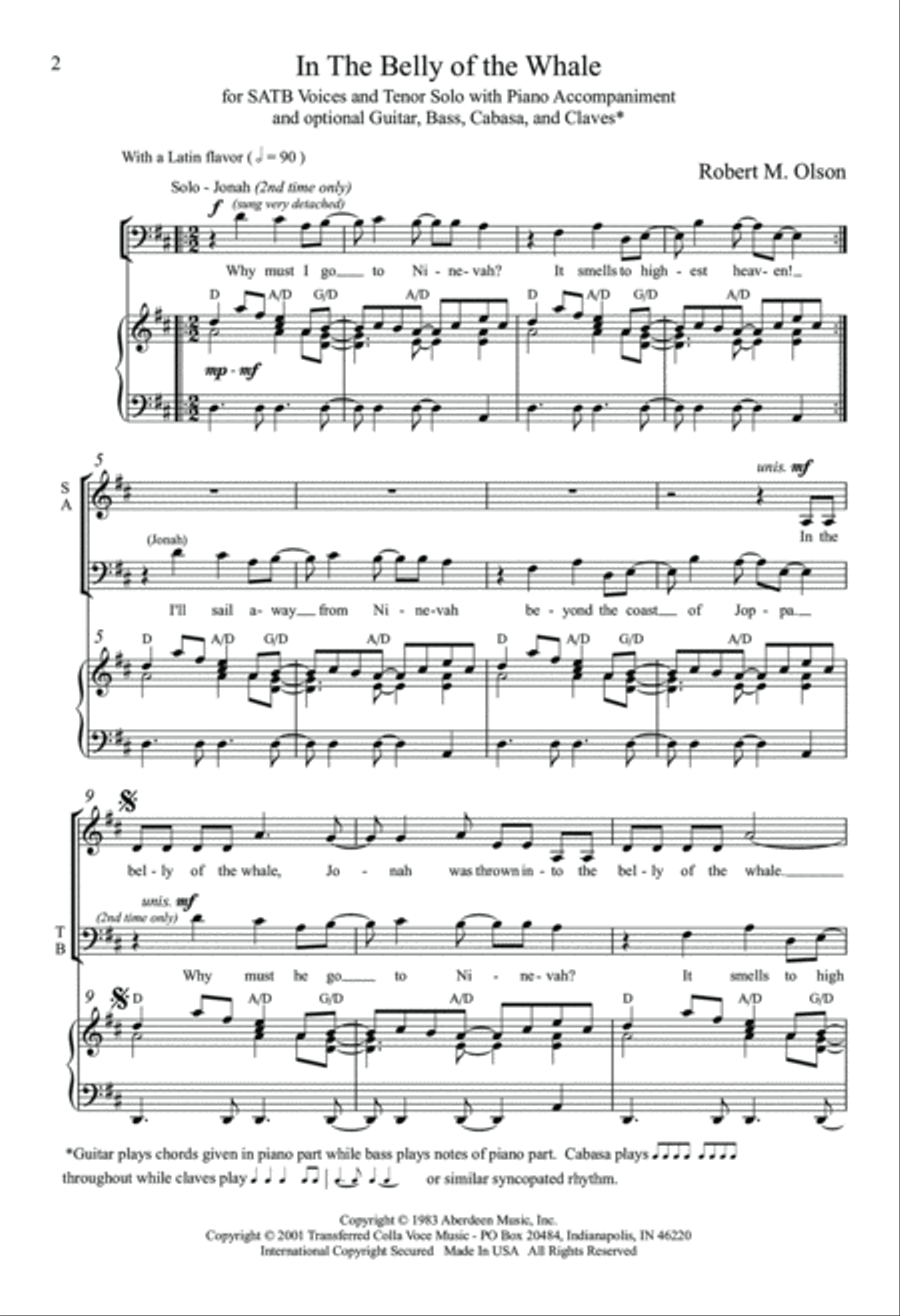 In The Belly Of The Whale 4-Part scores gallery preview page 2