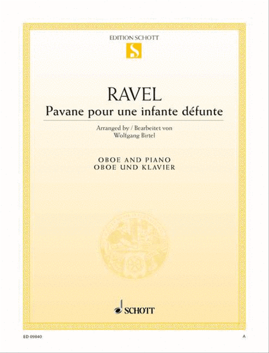 Pavane pour une infante défunte Piano Accompaniment scores gallery preview page 1