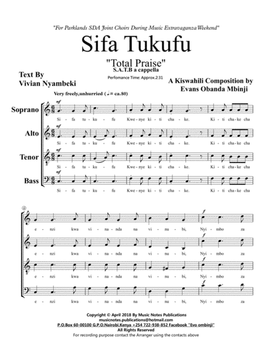 Sifa Tukufu "Total Praise" image number null
