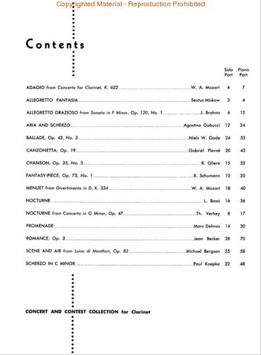 Concert and Contest Collection for Bb Clarinet Concert Band Methods scores gallery preview page 2