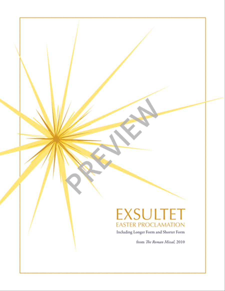 Exsultet: Easter Proclamation Unison Choir scores gallery preview page 2