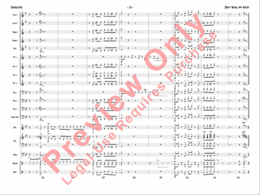 Don't Steal My Stuff Don't Steal My Stuff Jazz Ensemble scores gallery preview page 21