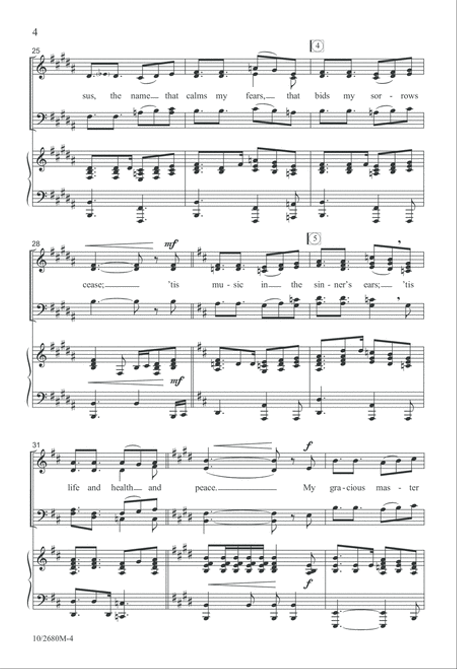 O For a Thousand Tongues to Sing! Divisi scores gallery preview page 5