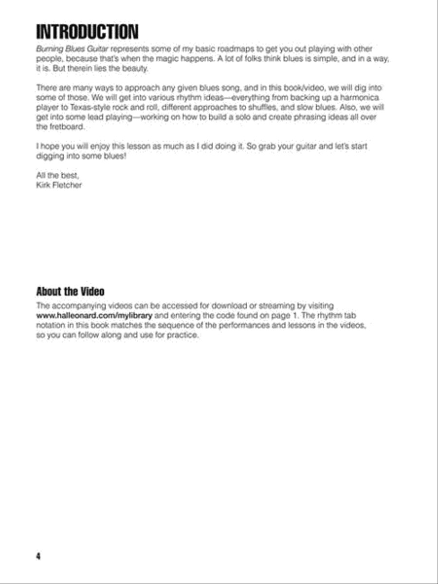 Burning Blues Guitar Electric Guitar scores gallery preview page 4