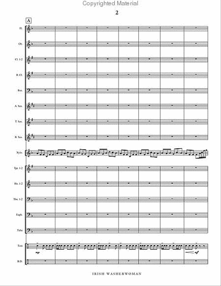 Irish Washerwoman Concert Band scores gallery preview page 3