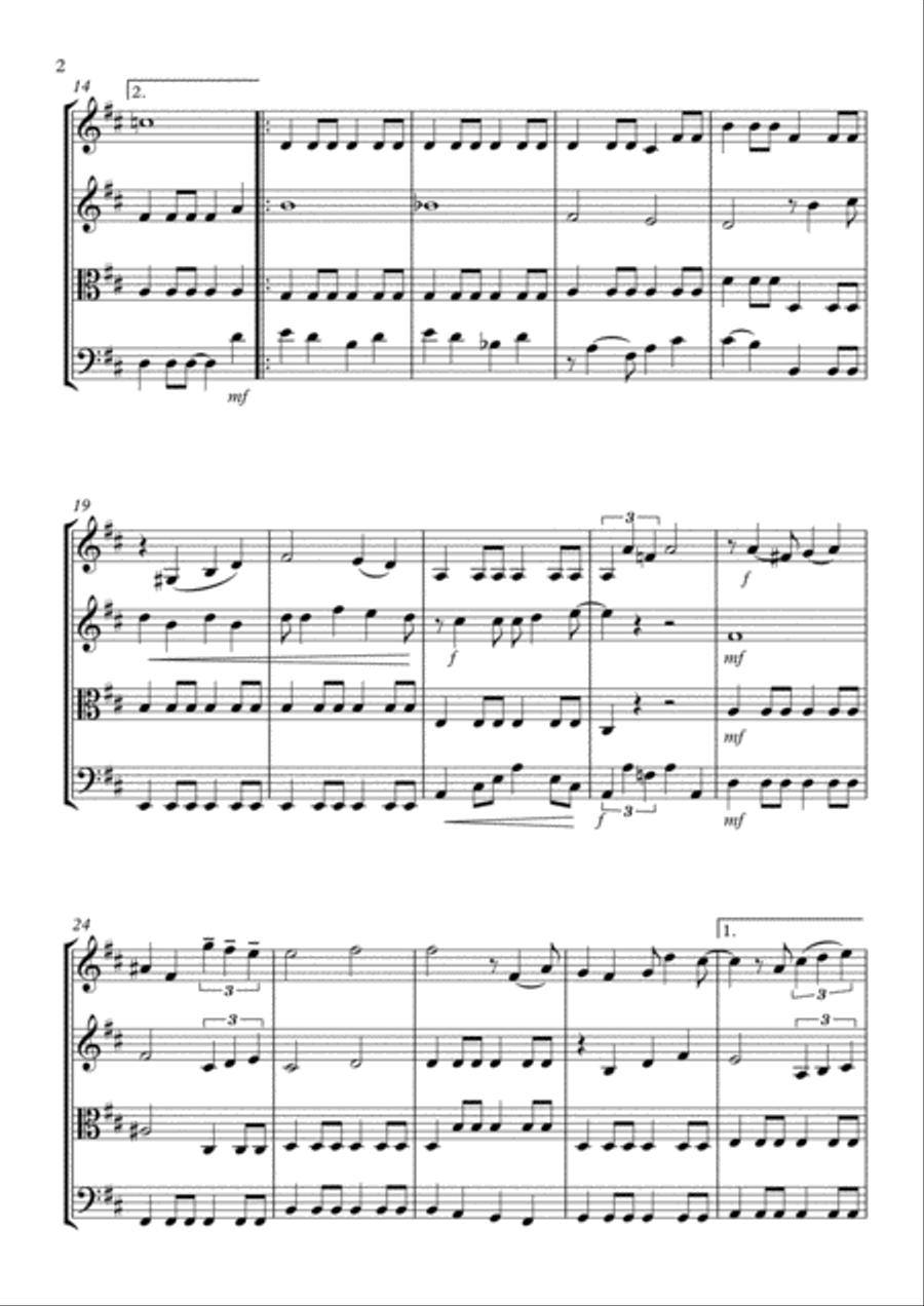 All About You String Quartet scores gallery preview page 2