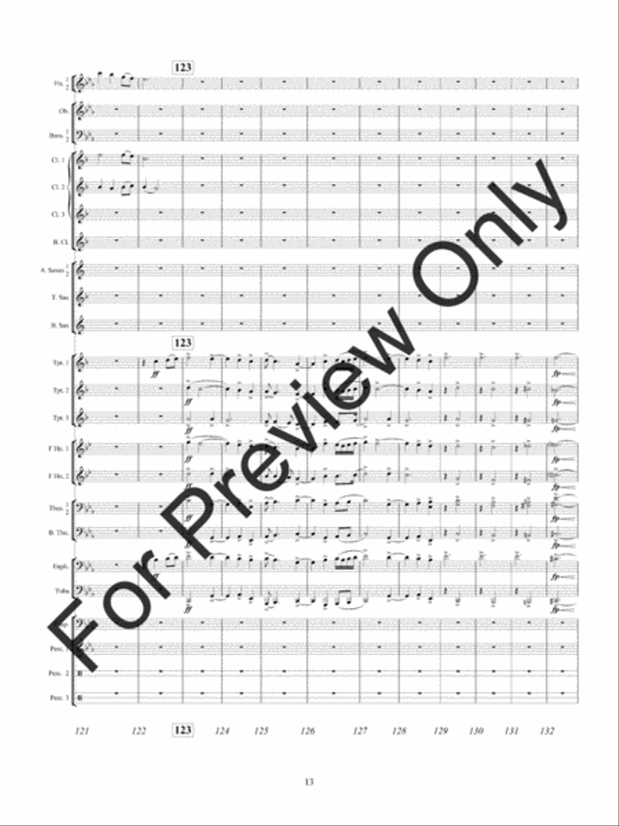 American Hymn Tune Sketches (Score) Concert Band scores gallery preview page 16
