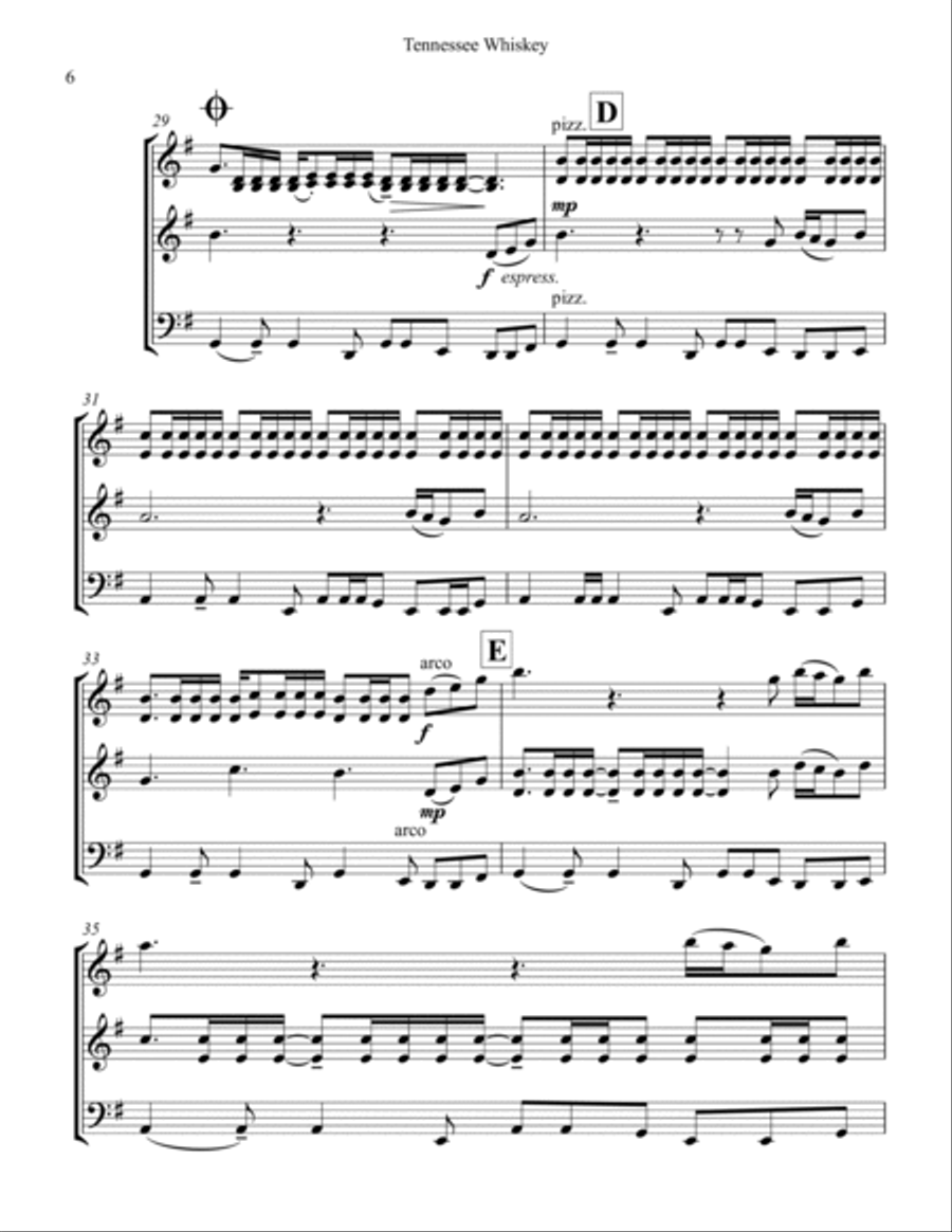 Tennessee Whiskey Tennessee Whiskey String Trio scores gallery preview page 6
