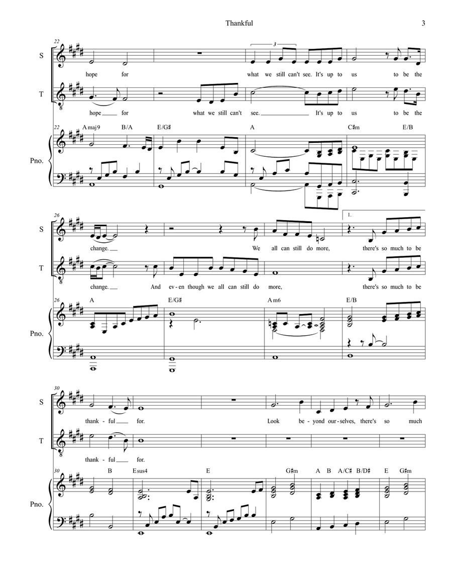 Thankful 2-Part scores gallery preview page 3