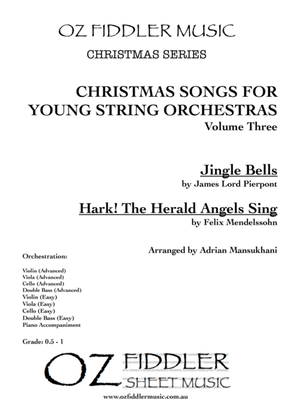 Christmas Songs for Young String Orchestras Volume Three; mixed difficulties