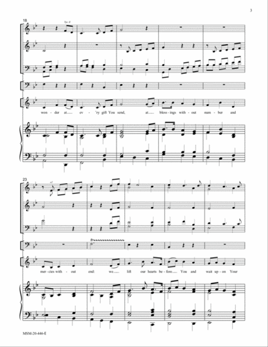 O God, Beyond All Praising (Thaxted) Choir scores gallery preview page 3