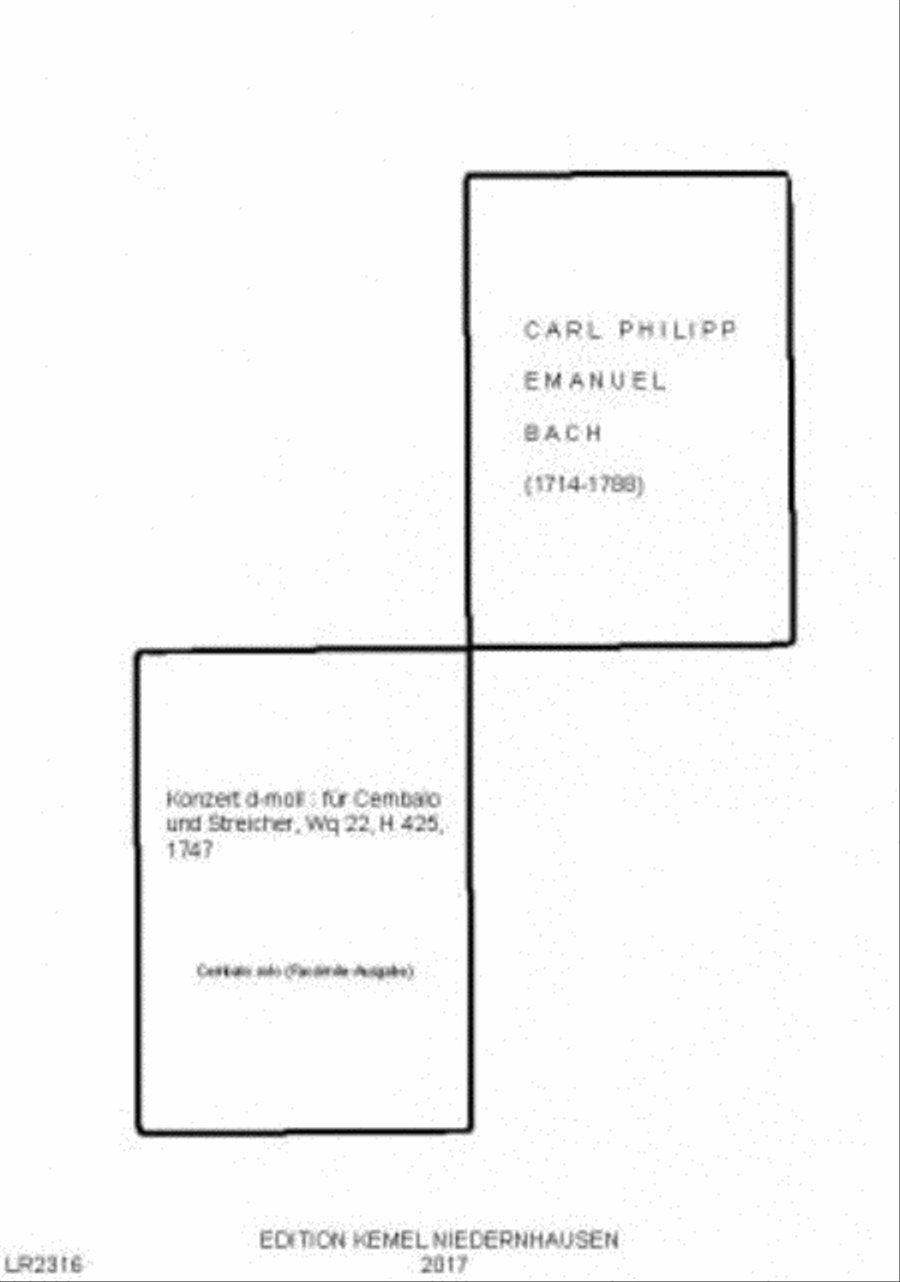 Konzert d-moll Konzert d-moll Cembalo scores gallery preview page 1