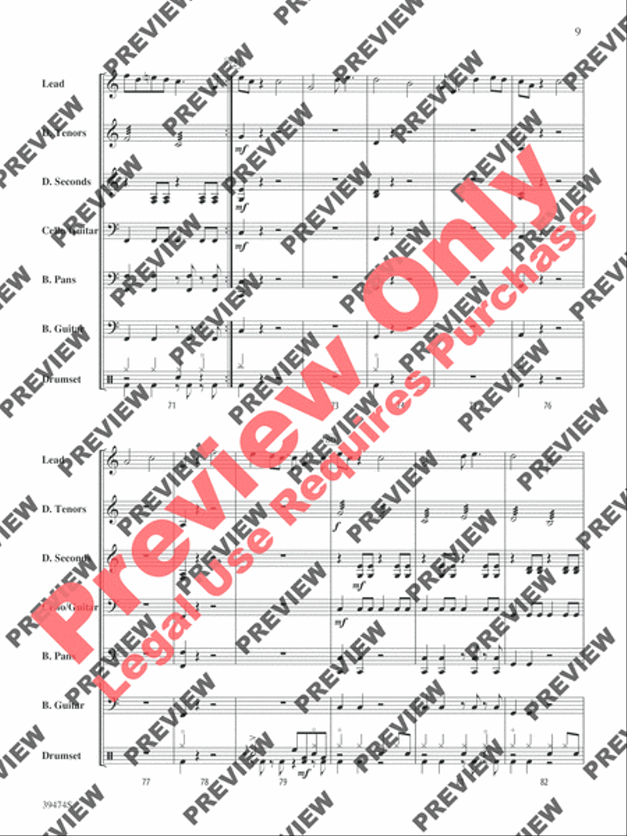 I'm Yours Steel Drum Band scores gallery preview page 10