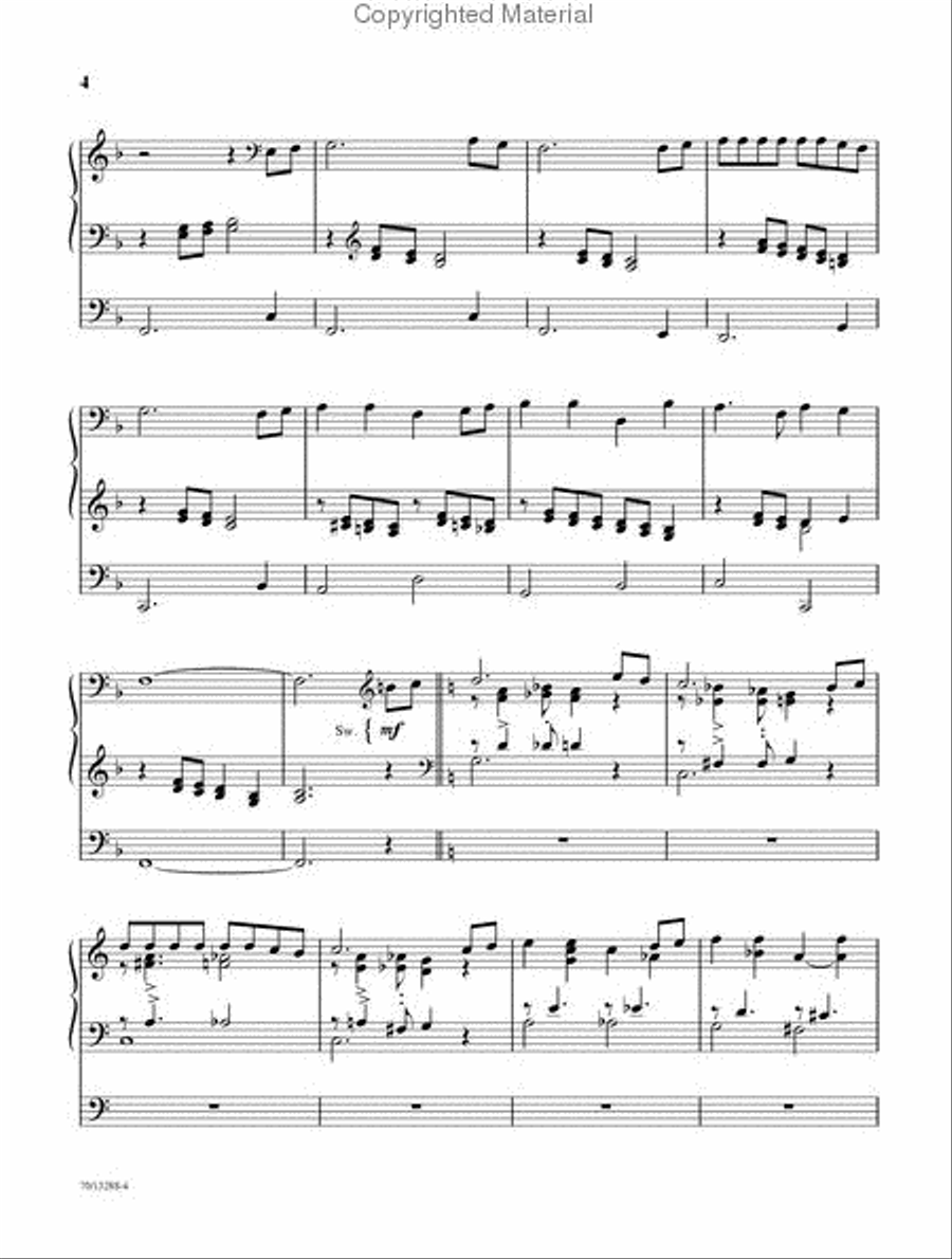 Glory and Praise Organ Solo scores gallery preview page 5
