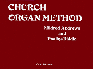 Book cover for Church Organ Method
