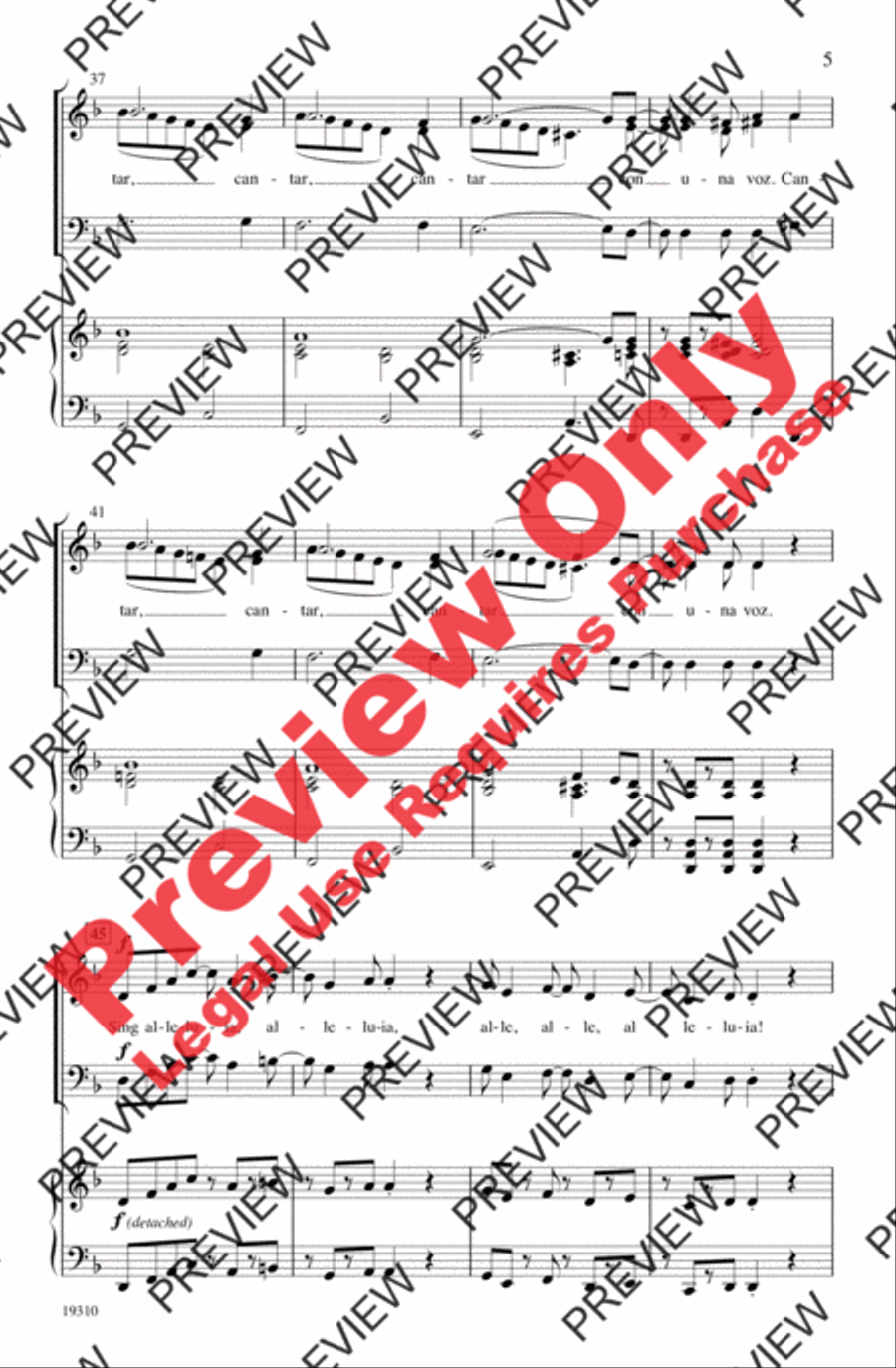 ¡Cantar! (Sing!) 3-Part scores gallery preview page 5