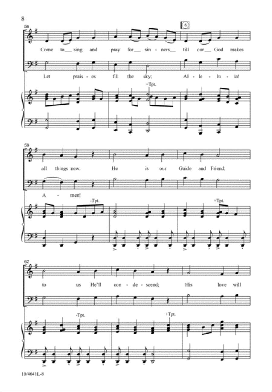 Come and Worship 4-Part scores gallery preview page 9