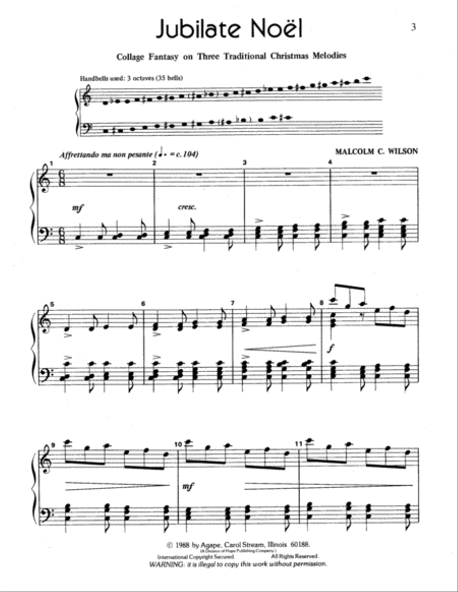 Jubilate Noel 3-Octaves scores gallery preview page 9