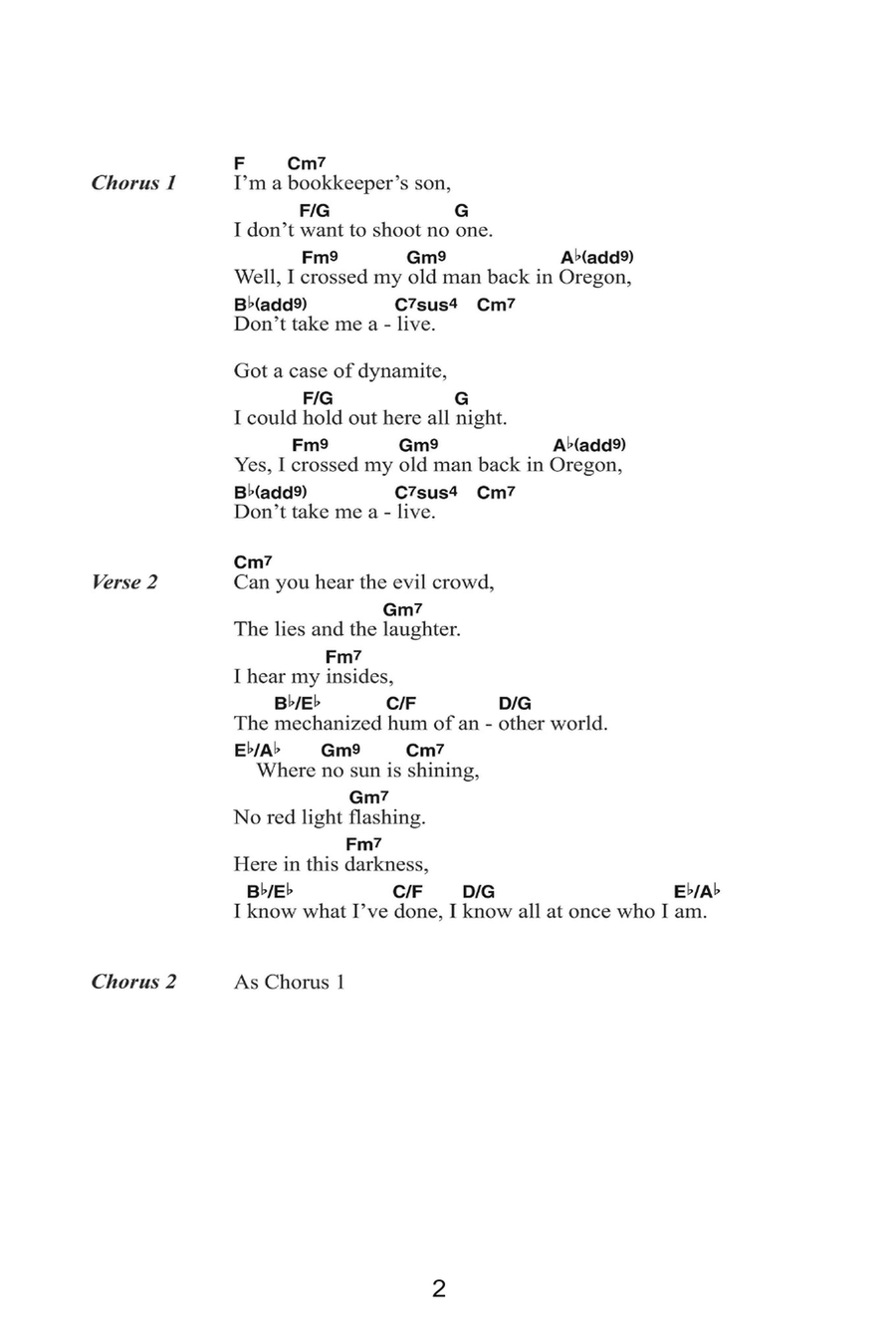 Don't Take Me Alive Guitar scores gallery preview page 2