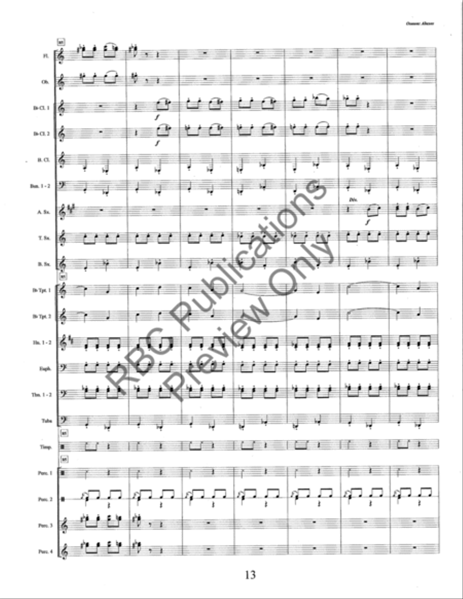 Aluxes (Score) Concert Band scores gallery preview page 16