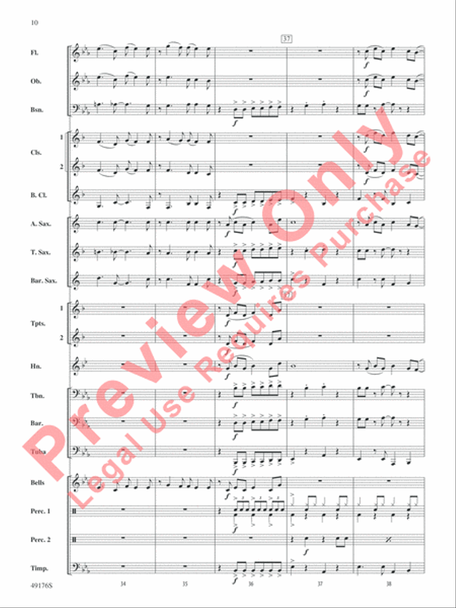 It's All Right Concert Band scores gallery preview page 11