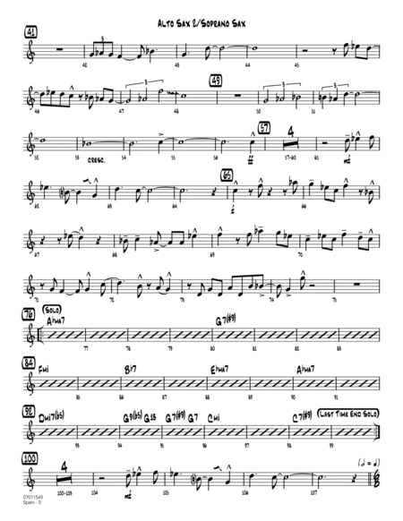 Spain - Alto Sax 2/Soprano Sax