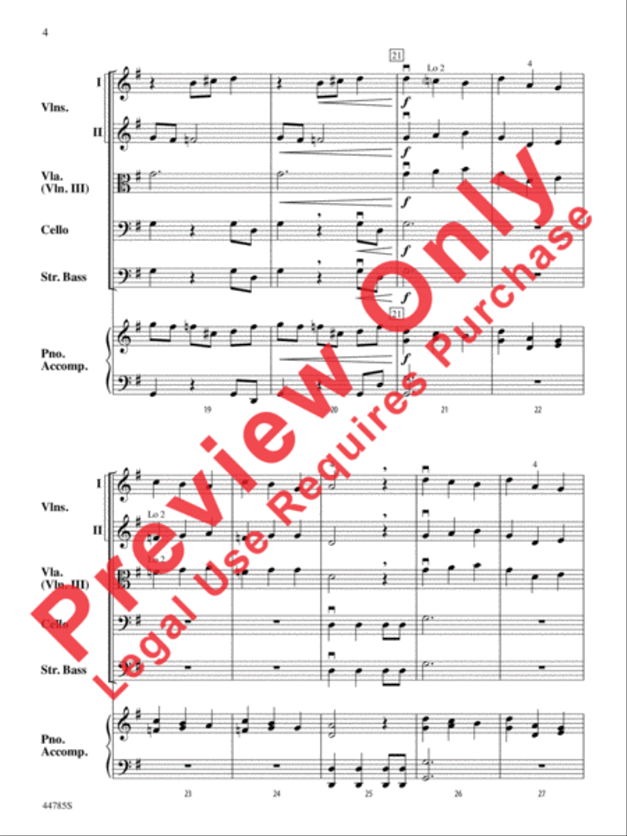 Finale from The Firebird String Orchestra scores gallery preview page 5