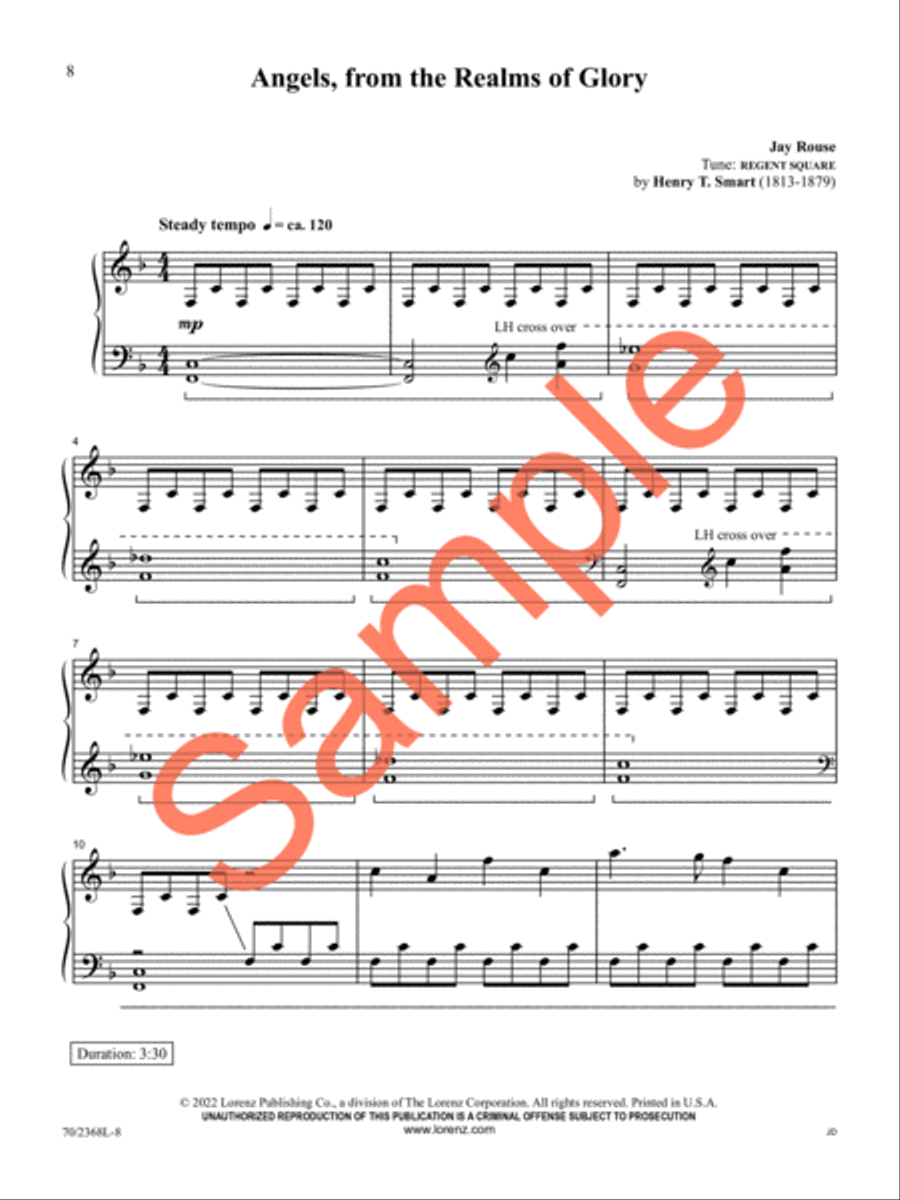 Glad Tidings of Great Joy Piano Solo scores gallery preview page 8