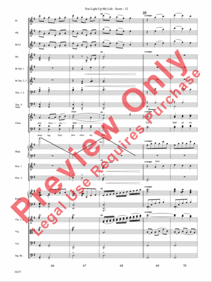 You Light Up My Life Choir scores gallery preview page 13