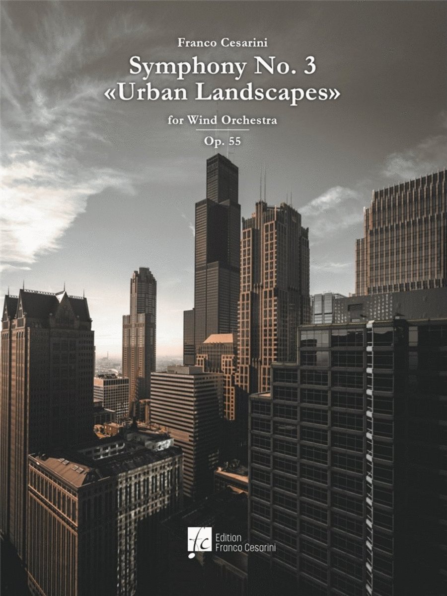 Symphony Nr. 3 Urban Landscapes Op. 55 Concert Band scores gallery preview page 1