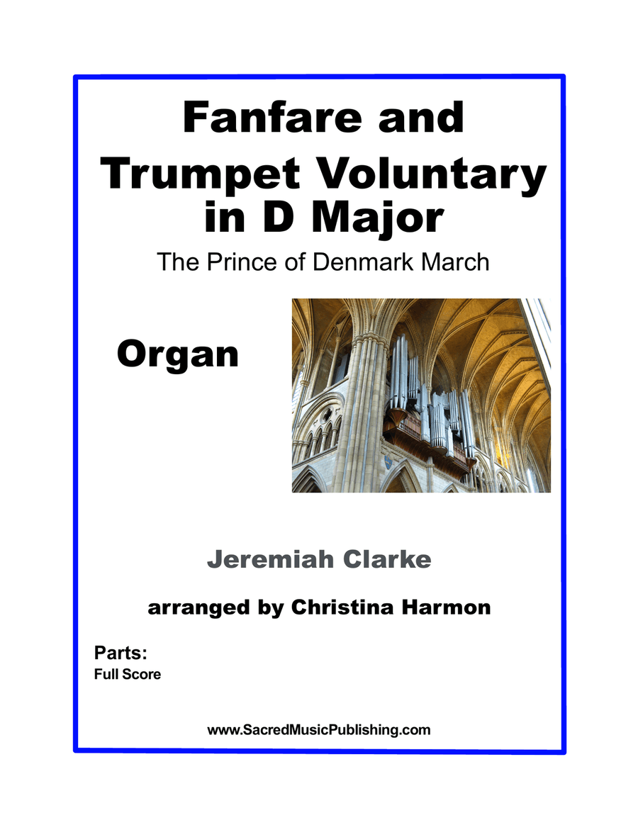 Clarke Fanfare and Trumpet Voluntary in D - Organ Trumpet scores gallery preview page 1