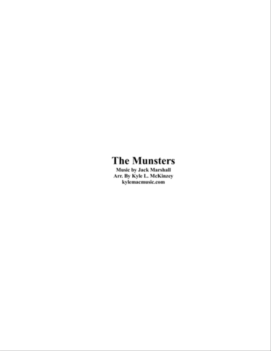 The Munsters Theme Concert Band scores gallery preview page 3