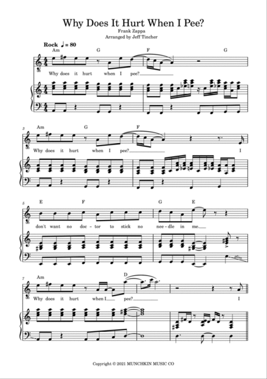 Why Does It Hurt When I Pee Voice scores gallery preview page 2