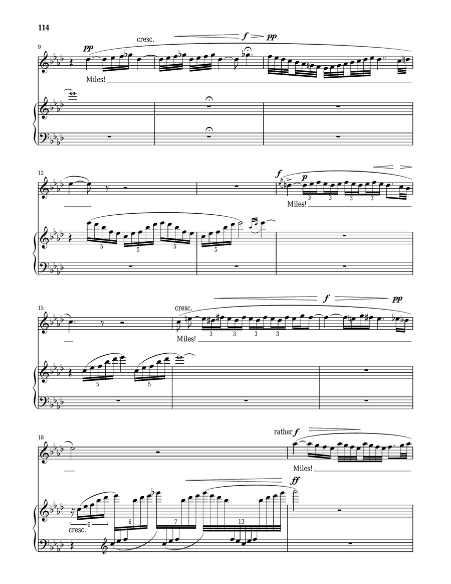 Miles! (from The Turn Of The Screw) Tenor Voice scores gallery preview page 2