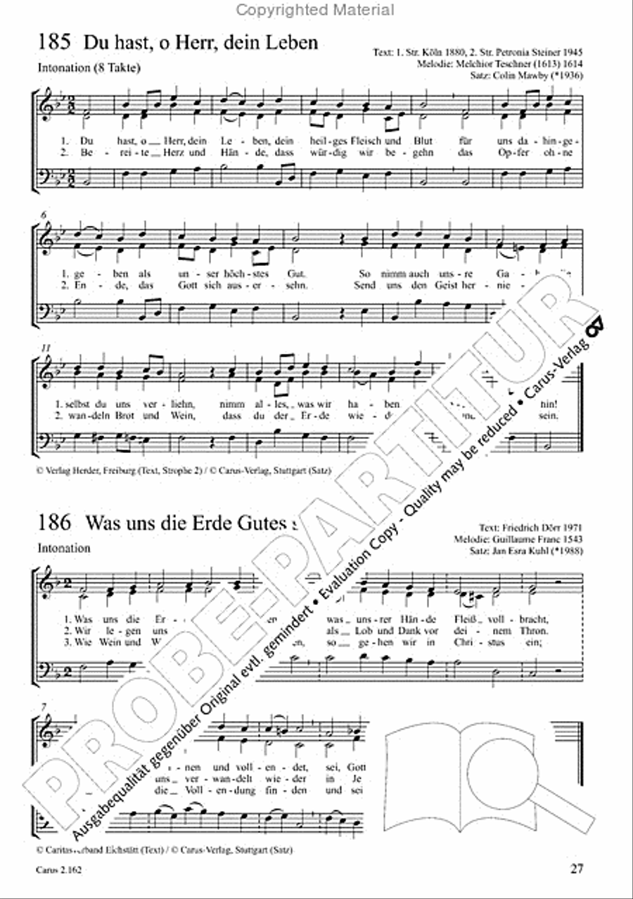 Chorbuch Gotteslob SAM 3-Part scores gallery preview page 28