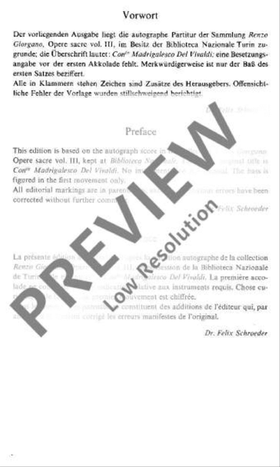 Concerto Madrigalesco Basso Continuo scores gallery preview page 4
