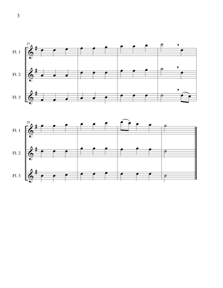 O Worship the King - Flute Trio Flute Trio scores gallery preview page 5