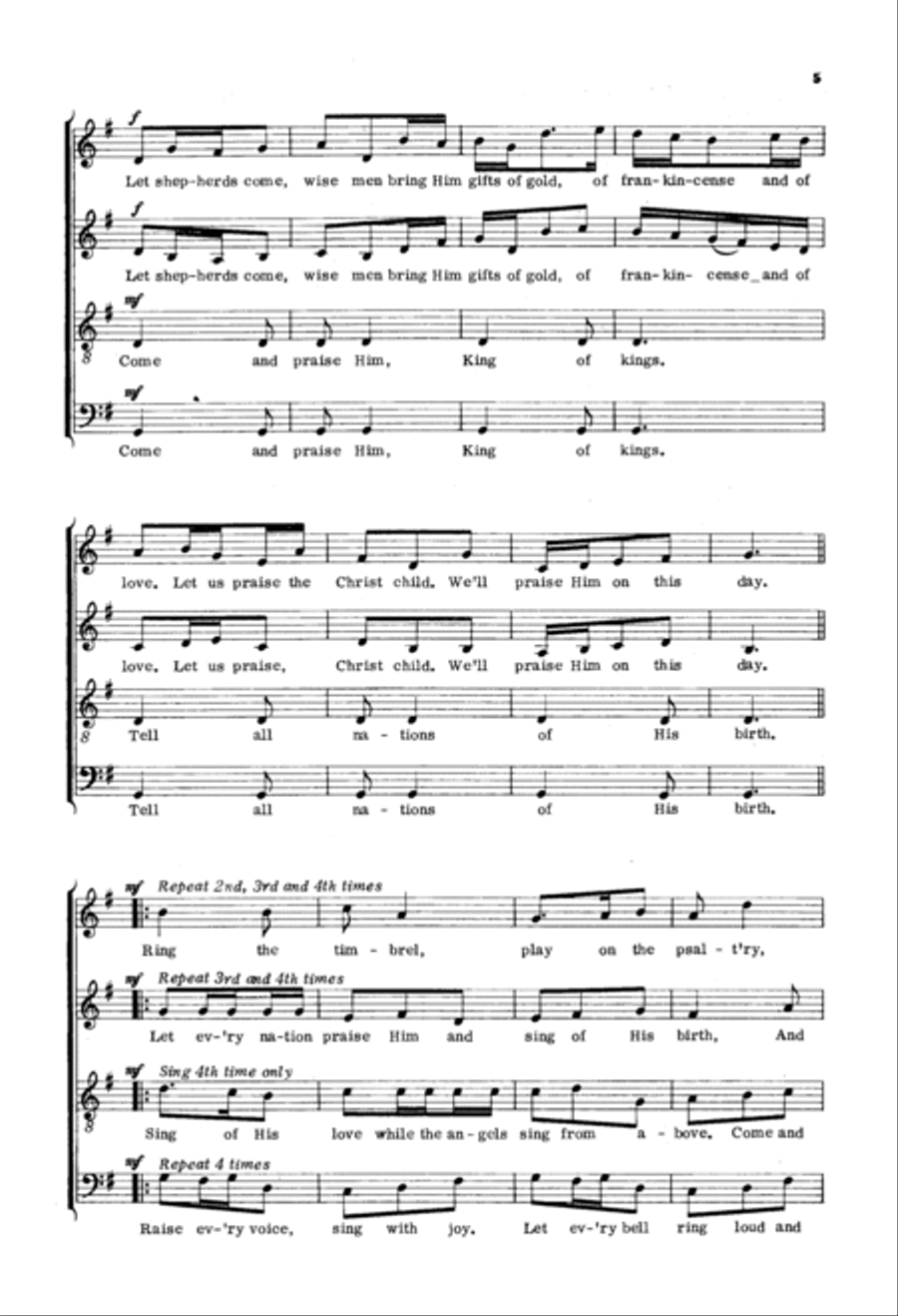 A King Is Born A King Is Born 4-Part scores gallery preview page 3