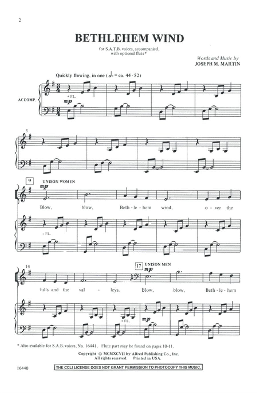 Bethlehem Wind 4-Part scores gallery preview page 12