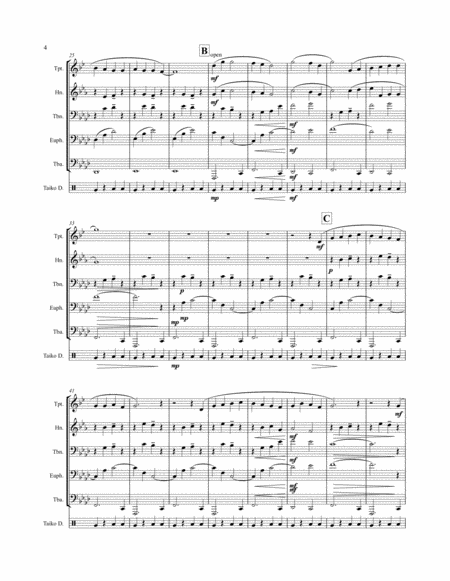 Nativity - Huron Carol - Brass Quintet - Score and all parts image number null