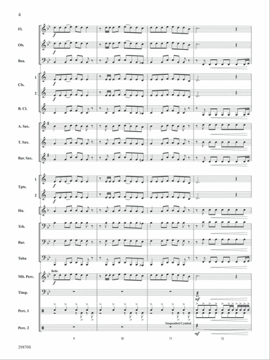 Know Your Enemy: Score Know Your Enemy: Score Concert Band scores gallery preview page 4