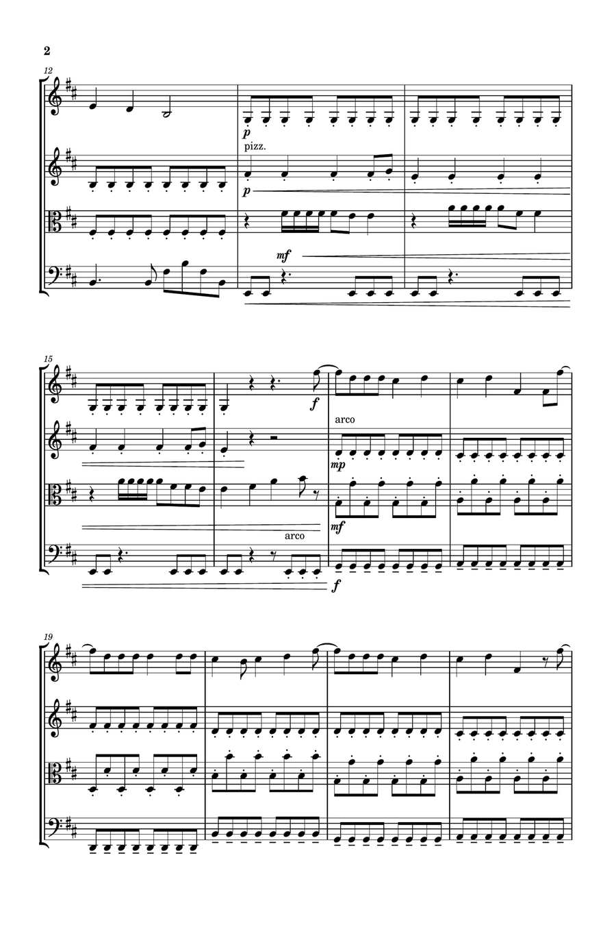 Good Luck, Babe! Good Luck, Babe! String Quartet scores gallery preview page 2