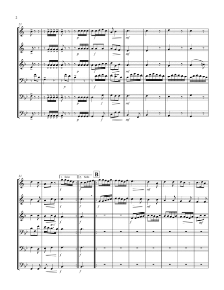 Allegro (from "Sonata for Trumpet") (Bb) (Brass Sextet - 2 Trp, 1 Hrn, 2 Trb, 1 Tuba) (Trombone lead image number null