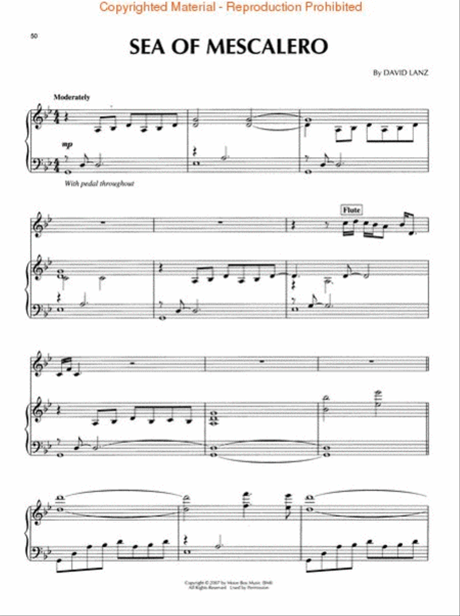 David Lanz - Living Temples Flute Solo scores gallery preview page 4