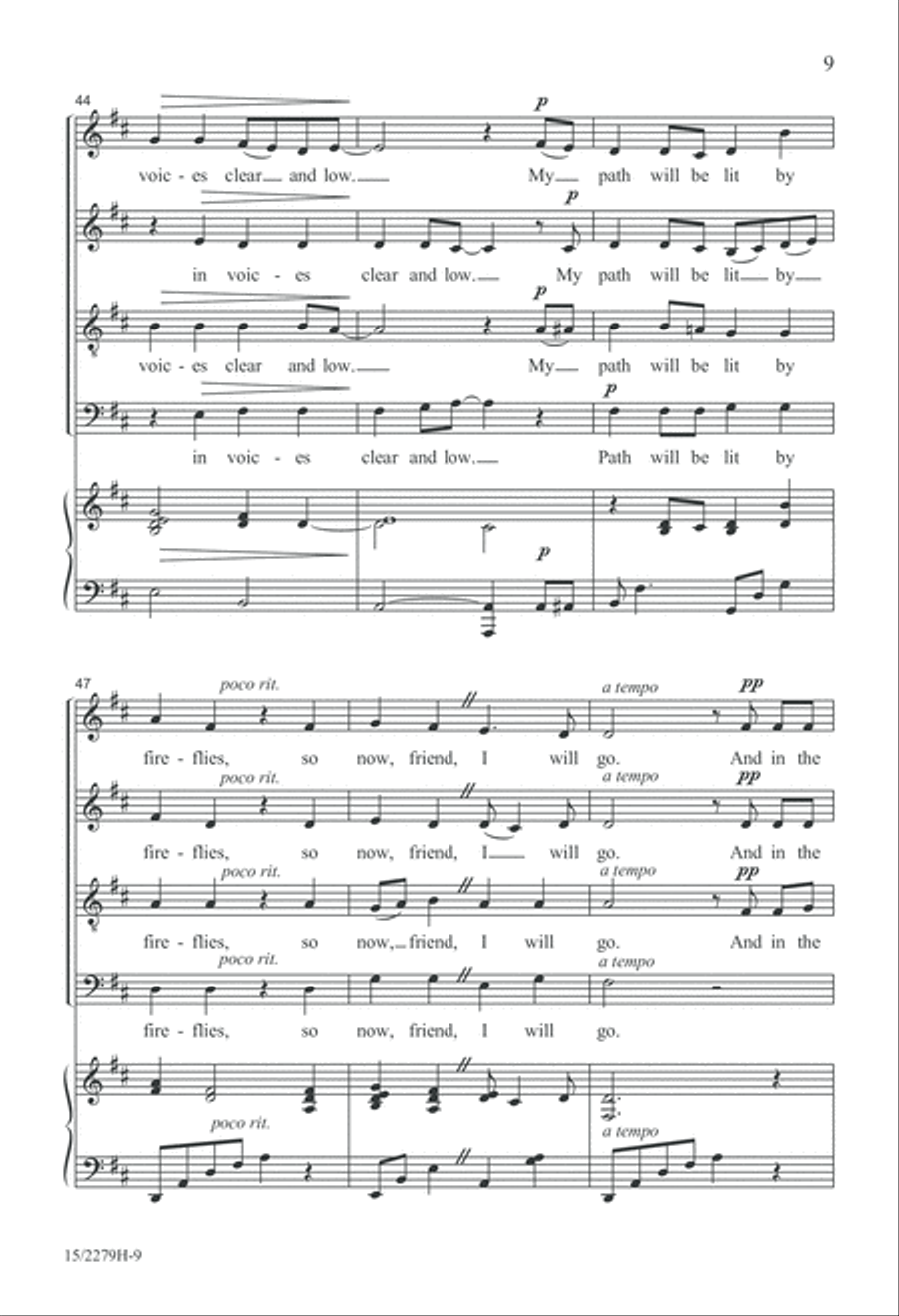 Come in from the Firefly Darkness 4-Part scores gallery preview page 9