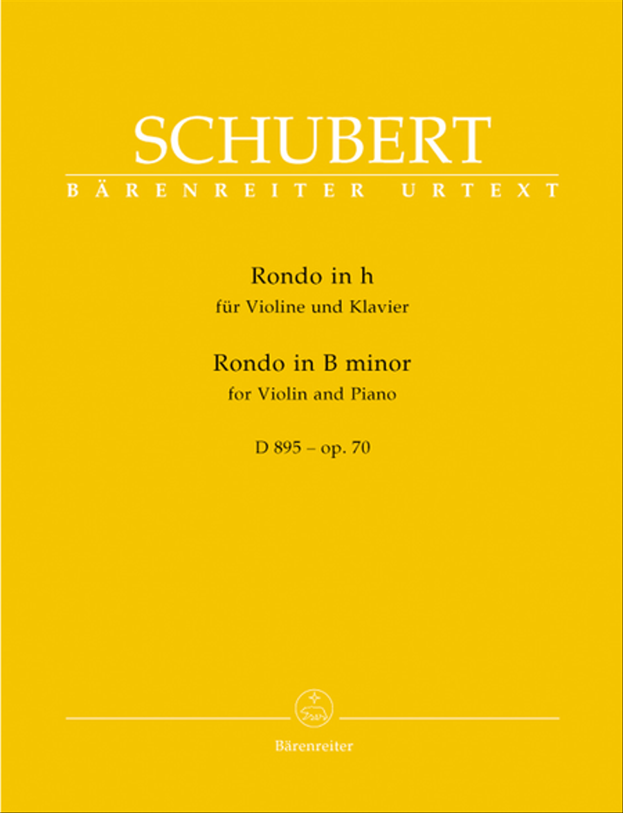 Rondo for Violin and Piano in B minor, op. 70 D 895 Violin Solo scores gallery preview page 1