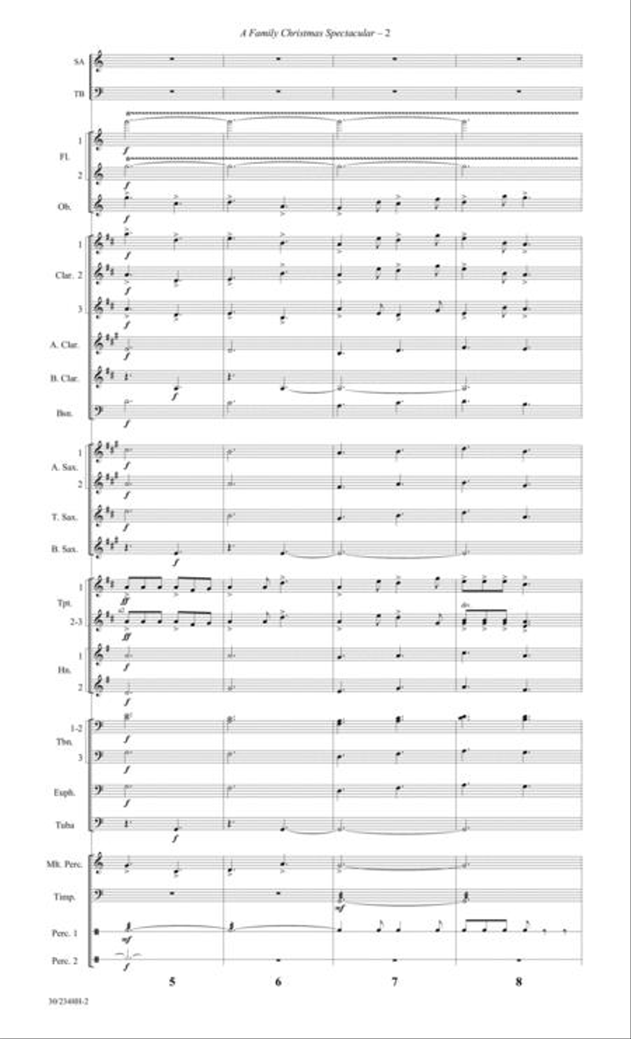 A Family Christmas Spectacular - Concert Band Score/Parts Concert Band scores gallery preview page 3